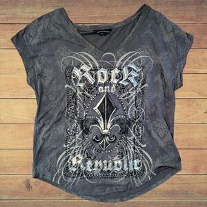 Y2K Style Rock & Republic Women's Baggy Large Shirt